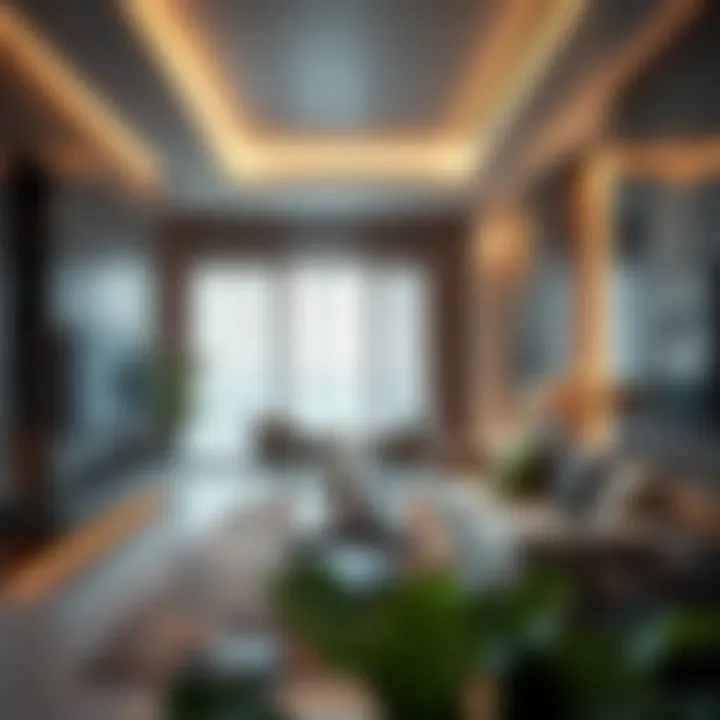 Luxurious apartment interior symbolizing housing costs