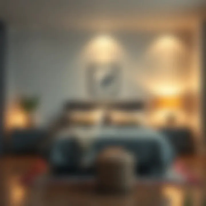 Inviting Guest Room Ambiance Cozy bedroom setup ensuring guest comfort