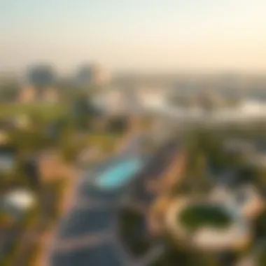 Strategic Location of Creekside 18 Aerial view showcasing the strategic location and surrounding amenities of Creekside 18