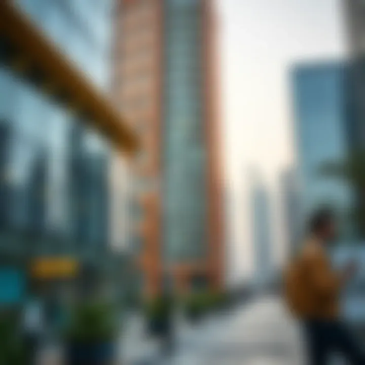 Investment opportunities represented visually around the Crystal Blue Building