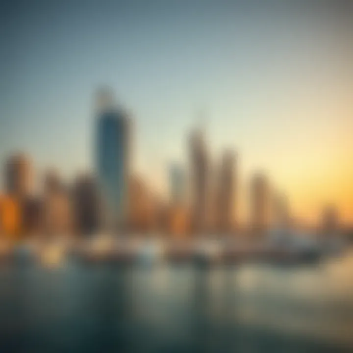 Damac Marina skyline showcasing luxury apartments