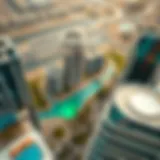 Aerial view of DAR Global Business Bay showcasing its strategic location