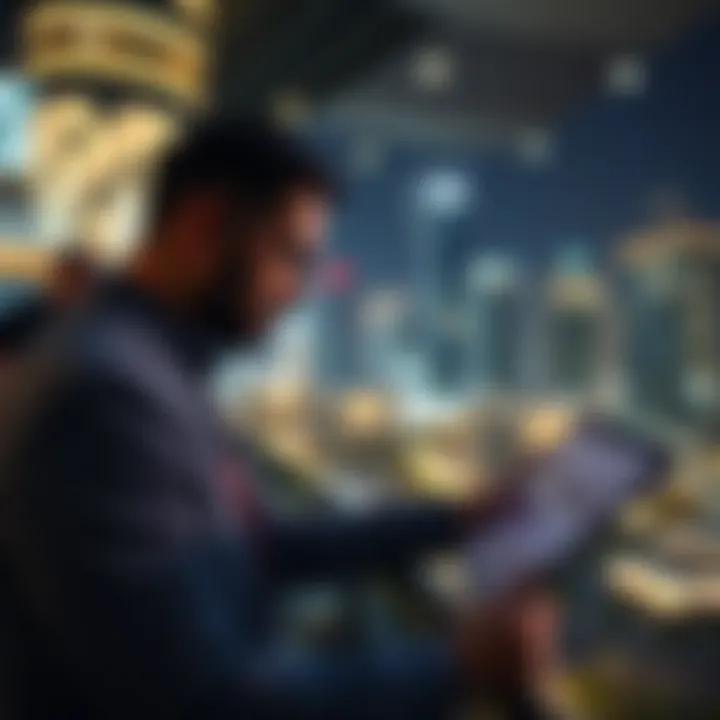 Investors analyzing the property landscape in DAR Global Business Bay