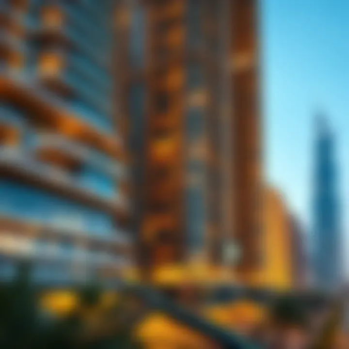 Architectural Marvel of DEC Towers Stunning view of DEC Towers showcasing its unique architectural design