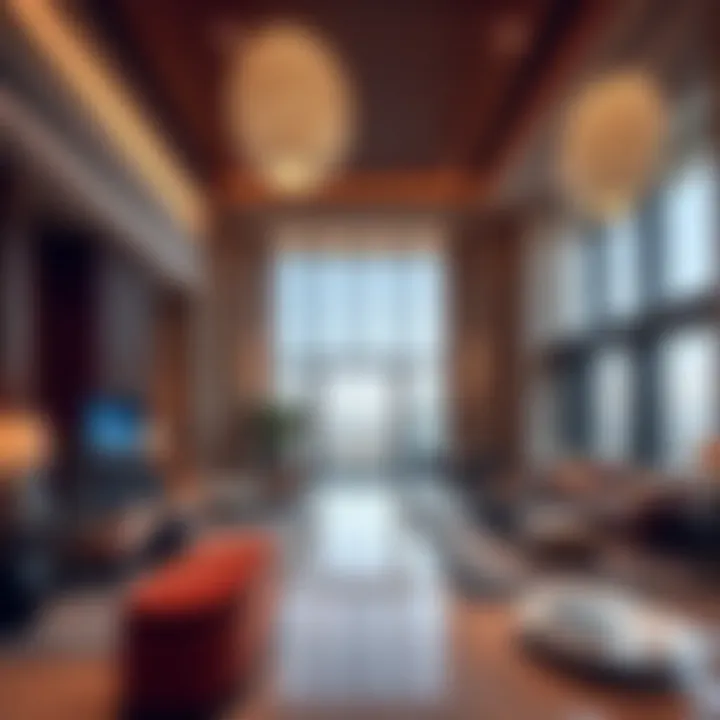 Luxurious interior of Omniyat Tower illustrating modern lifestyle amenities.
