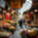 A bustling market scene in Deira showcasing vibrant local culture