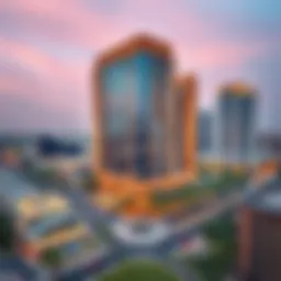 Aerial view of Dera City Center showcasing its architectural brilliance.