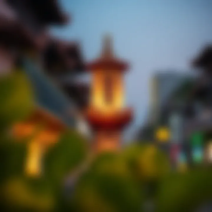 Cultural landmarks surrounding Dera City Center highlighting its significance.