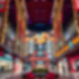 A vibrant view of Dragon Mart showcasing its architectural beauty and unique design.