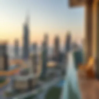 Skyline View from Dream Tower II Balcony Stunning skyline view from the balcony of Dream Tower II