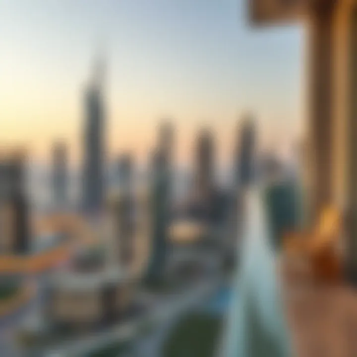 Skyline View from Dream Tower II Balcony Stunning skyline view from the balcony of Dream Tower II