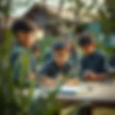 Outdoor Learning Experiences for Students Children engaging in outdoor learning activities