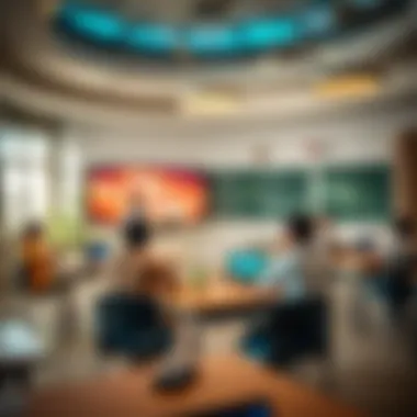 Interactive Learning Environments in Damac Hills 2 Schools Classroom setting showcasing interactive learning environment