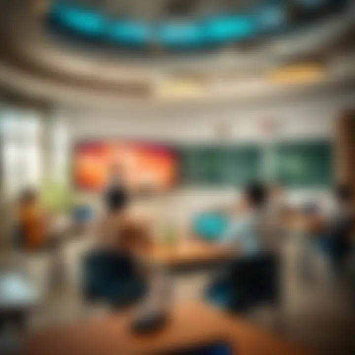 Interactive Learning Environments in Damac Hills 2 Schools Classroom setting showcasing interactive learning environment