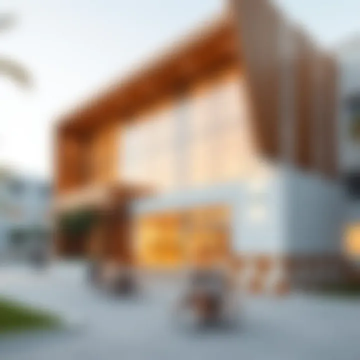 Modern School Facilities in Damac Hills 2 Modern school building with students engaged in learning