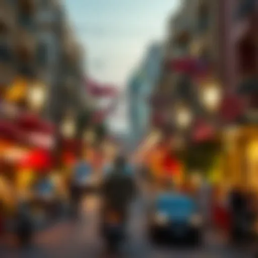 Eid festivities in a vibrant UAE neighborhood