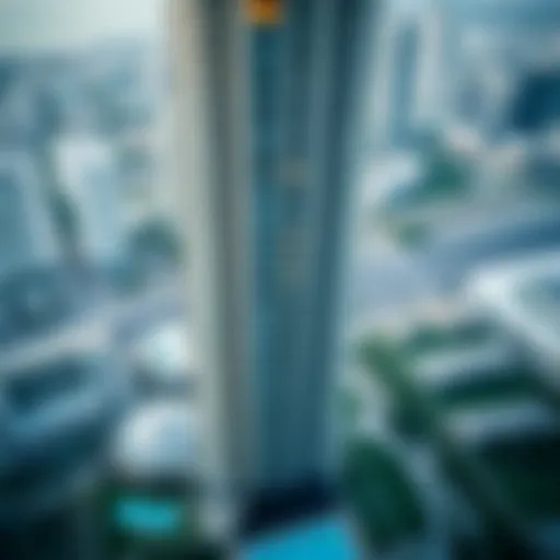 Aerial view of Elegance Tower showcasing its architectural design