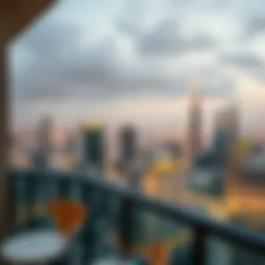 Cityscape View from Elegance Tower Balcony Panoramic cityscape from Elegance Tower balcony