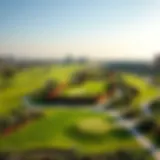 Stunning aerial view of Emaar's Golf Links showcasing the expansive green landscapes