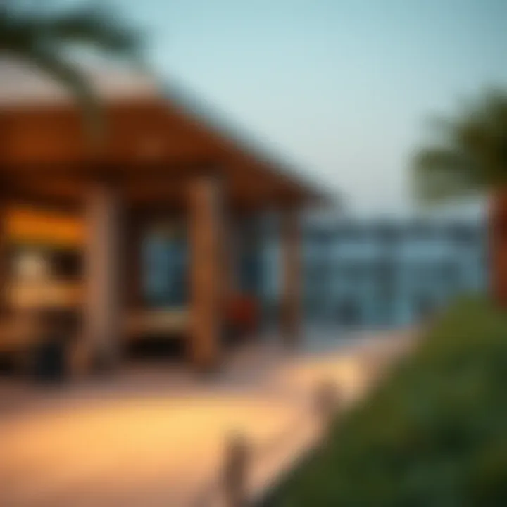 Clubhouse at Emaar's Golf Links Luxurious clubhouse with modern architecture at Emaar's Golf Links