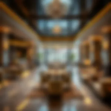 Luxurious club amenities including a fine dining area and elegant lounges