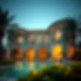 Luxurious villa in Dubai showcasing opulent architecture