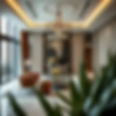 Elegant interiors of a high-end property in Dubai