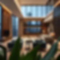 Floor plan layout showcasing luxurious living spaces