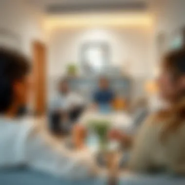 Satisfied Residents in Qusais Happy tenants enjoying their living space in a 1 BHK apartment