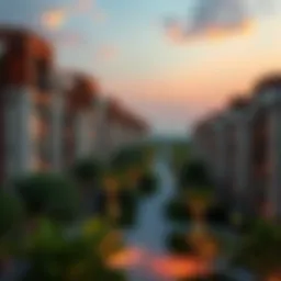 Stunning view of Qusais neighborhood showcasing apartment buildings