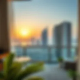 Scenic view of a 1 BHK apartment in Dubai