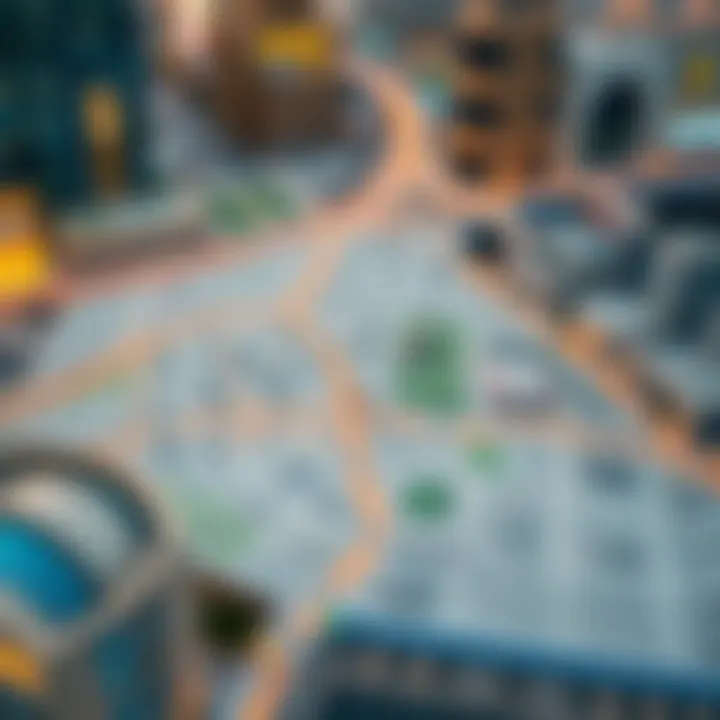 Accessibility Map of International City A map highlighting the accessibility of International City and its surroundings