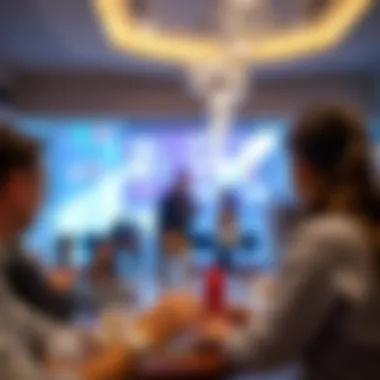 Community Engagement at Al Barsha Interior shot of a community event in progress at the center