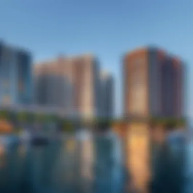 Architectural Design of Al Emad Marina Modern architectural design of residential buildings in Al Emad Marina