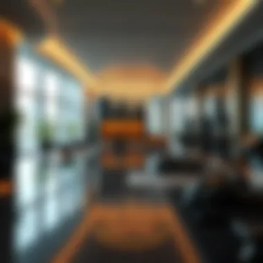 Luxurious amenities within the Al Habtoor Building including recreational and fitness facilities