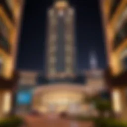 Architectural view of Al Khazna Tower showcasing modern design
