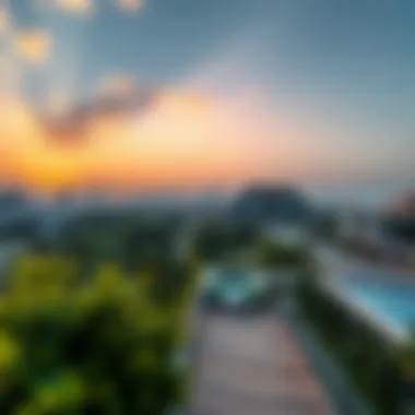 Panoramic View of الرابية الخضراء A panoramic view of الرابية الخضراء showcasing its lush greenery and modern architecture