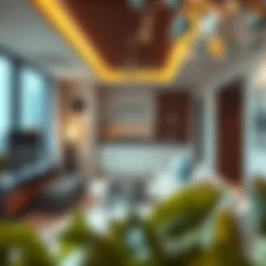 Interior design of a residential unit within the Al Raffa Building highlighting modern aesthetics