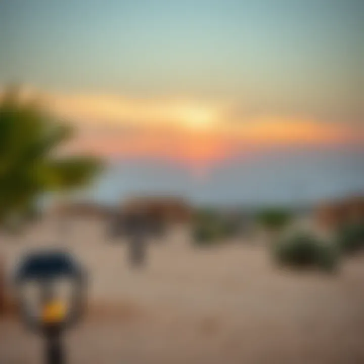 Desert Serenity in Al Reef Stunning desert landscape of Al Reef Desert Village showcasing its natural beauty