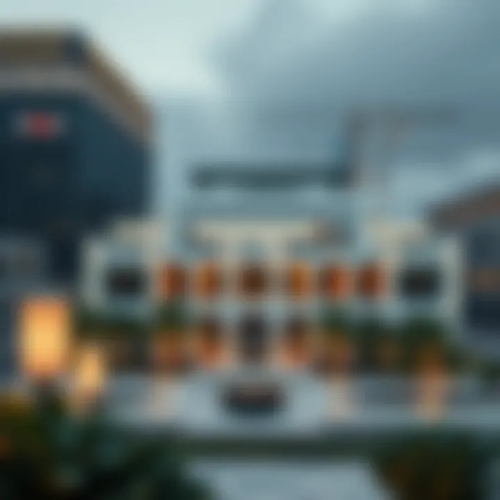 Architectural Elegance of Al Saaha Offices Aerial view of Al Saaha Offices showcasing architectural elegance