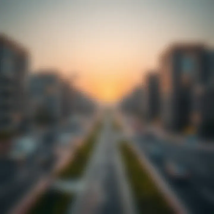 Modern Infrastructure in Al Sarooj Al Ain Modern infrastructure development in Al Sarooj Al Ain, showcasing new buildings and roads