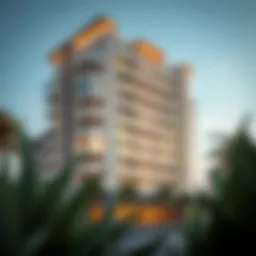 Modern apartment building in Nad Al Hamar