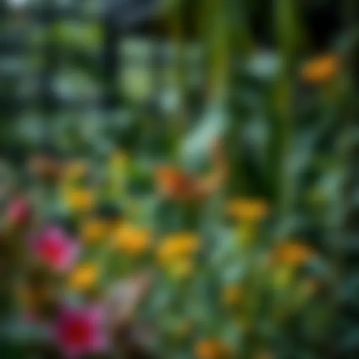 Biodiversity in Aura Gardens Flora and fauna thriving in Aura Gardens highlighting biodiversity in urban settings