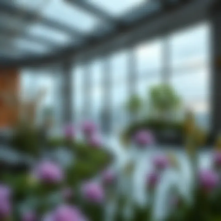 Innovative Design Elements of Aura Gardens Design elements of Aura Gardens illustrating innovative landscaping and sustainable practices