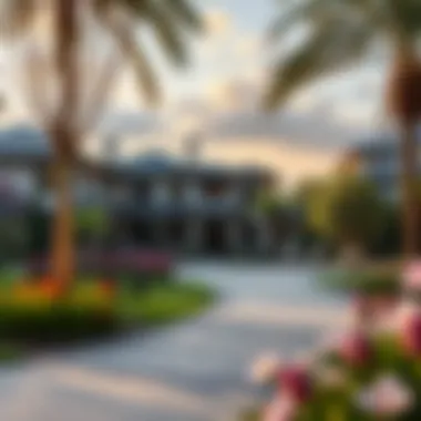 Impact of Aura Gardens on Property Value Luxury homes surrounded by Aura Gardens emphasizing their impact on property value