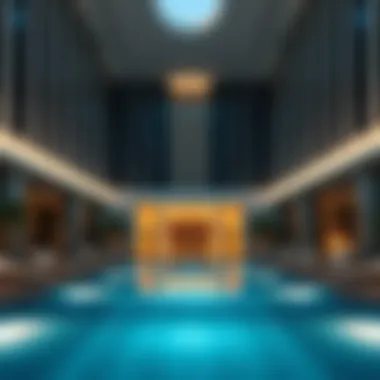 Serenity and Luxury: The Pool Area of Baccarat Breathtaking swimming pool area at Baccarat Hotel embodying luxury living