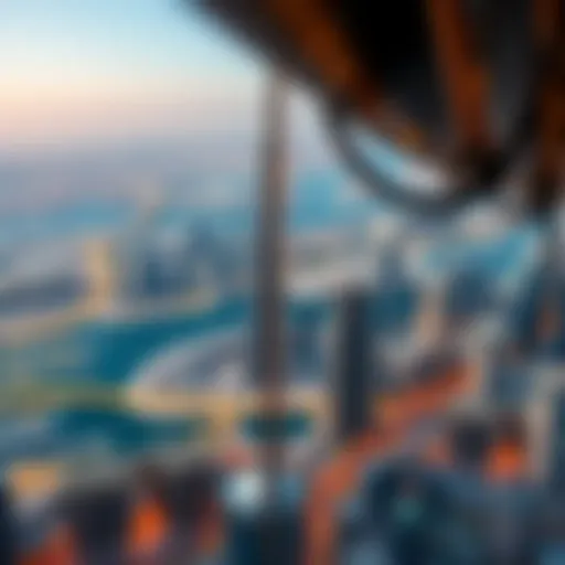 Aerial view of Dubai's skyline showcasing iconic skyscrapers