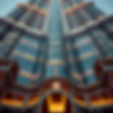 The Architectural Brilliance of Burj Khalifa Close-up of the intricate design of Burj Khalifa