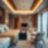 Luxurious UAE bedroom with modern furnishings and traditional decor