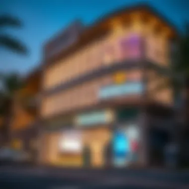 Modern Banking Facilities in UAE A modern bank building in UAE showcasing financial services